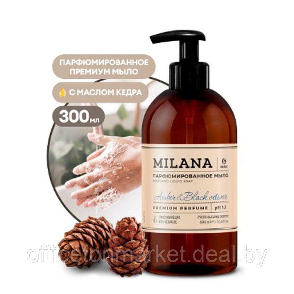 Мыло жидкое "Milana Amber&Black Vetiver", парфюмированное, 300 мл - фото 1 - id-p184579340