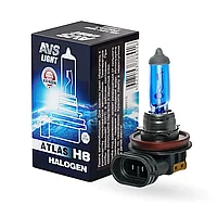 Галогенная лампа AVS ATLAS 5000К/ H8.12V.35W.КОРОБКА-1 шт.