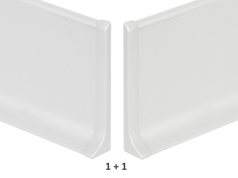 Заглушка ( пара ) к плинтусу ПЛ-80 серебро купить в Минске по лучшей ...