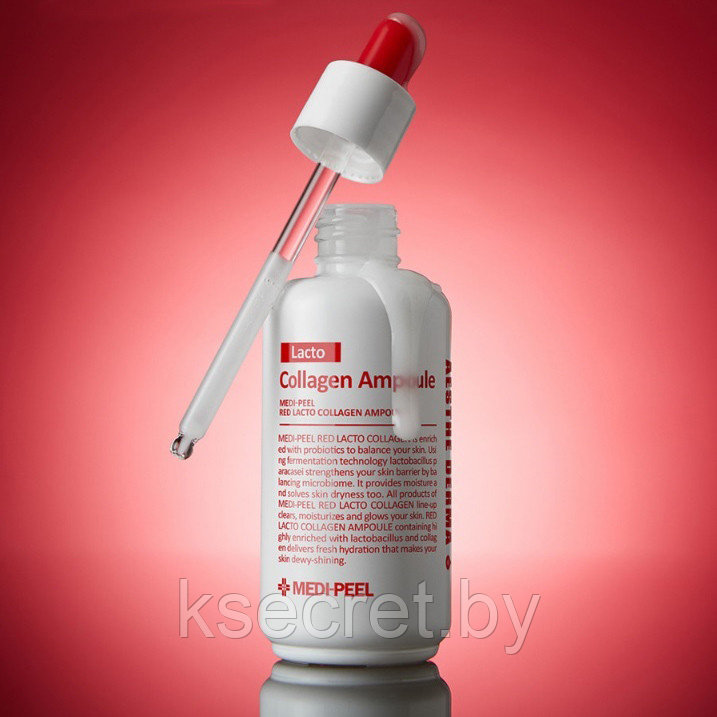 Коллагеновая ампула с лактобактериями и аминокислотами Medi-Peel Red Lacto Collagen Ampoule - фото 3 - id-p184614816
