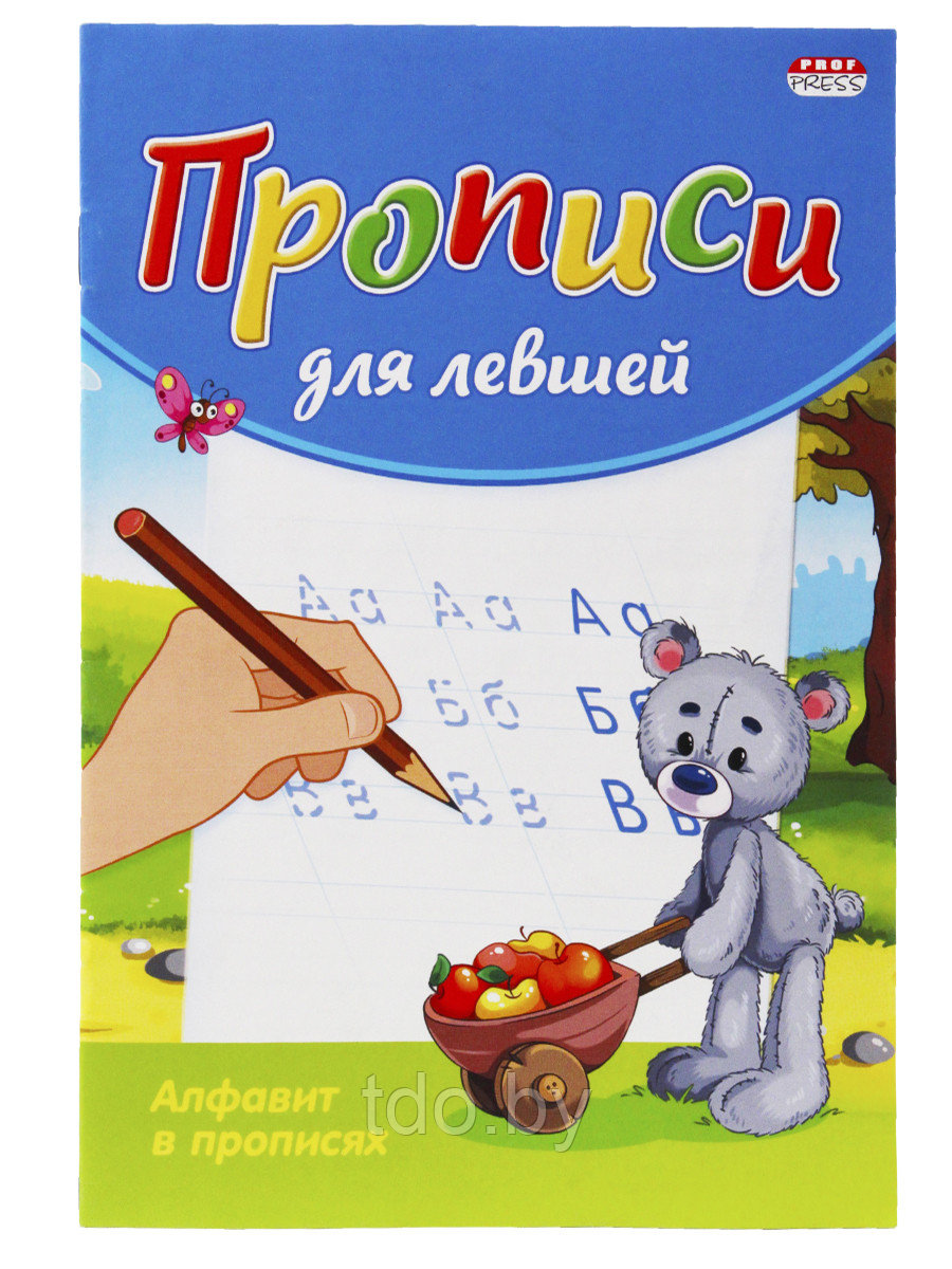Пропись А5 для левшей АЛФАВИТ В ПРОПИСЯХ - фото 1 - id-p184617720
