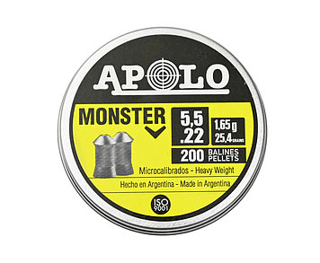 Пули пневматические APOLO "Monster" 5,5 мм (1,65 грамм, 200 шт.)