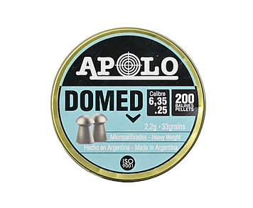 Пули пневматические APOLO "Domed" 6,35 мм (2,2 грамм, 200 шт.)