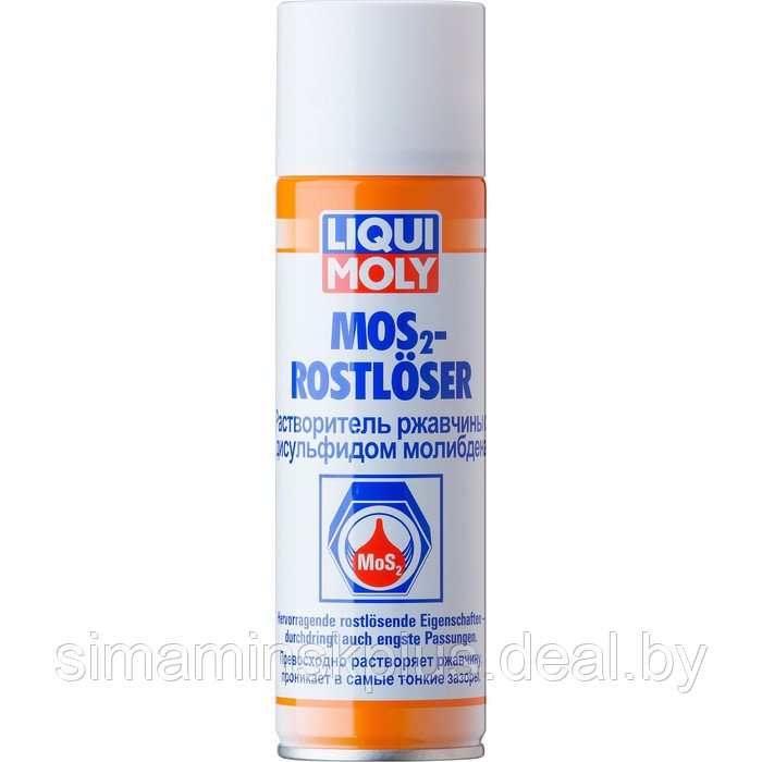 Растворитель ржавчины с дисульфидом молибдена LiquiMoly MoS2-Rostloser , 0,3 л (1986) - фото 1 - id-p184648627