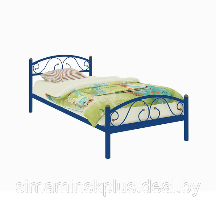 Кровать «Вероника Мини Плюс», 190 × 90 cм, каркас синий - фото 1 - id-p184649511