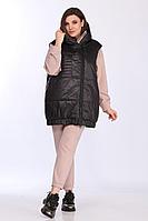 Женский осенний трикотажный спортивный спортивный костюм Lady Secret 2784 розовый+черный 50р.
