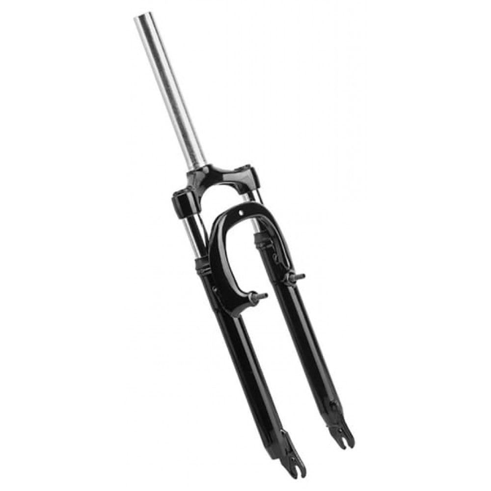 Вилка 24" XDS-3868V 1-1/8"x144 мм, резьба амортизационная V-brake, стальная,черная (NAV. 400V)