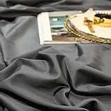 Комплект постельного белья Евро MENCY ЖАТКА Серый/бежевый, фото 3