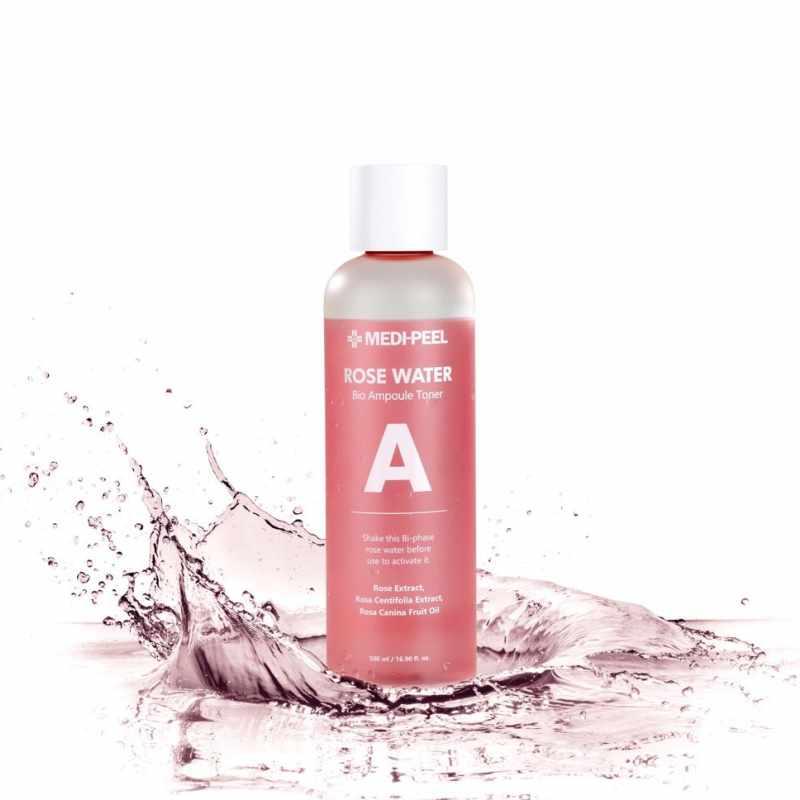 500 мл! АМПУЛЬНЫЙ ТОНЕР С ЭКСТРАКТОМ РОЗЫ MEDI-PEEL ROSE WATER BIO AMPOULE TONER