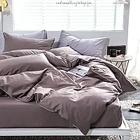 Набор постельного белья Евростандарт MENCY ЖАТКА ( 2 спальный) Коричневый