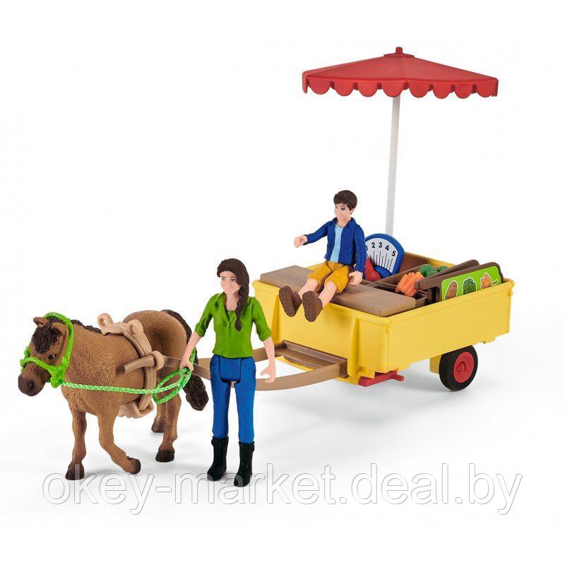 Игровой набор Schleich Мобильный прилавок Солнечный день 42528 - фото 4 - id-p184659134