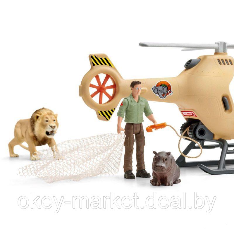 Игровой набор Schleich Вертолет-спасатель для диких животных - фото 4 - id-p184659156