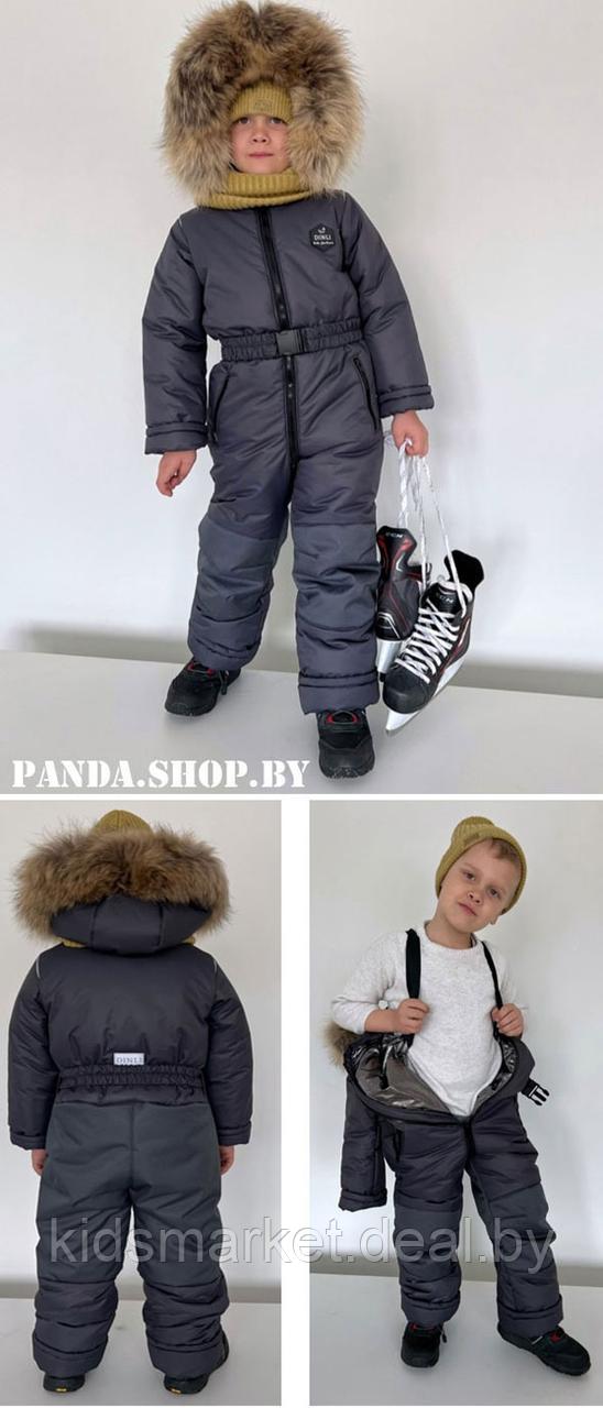 Комбинезон детский зимний мембрана DINLI KIDS пудра (Размеры: 86) - фото 8 - id-p184659192