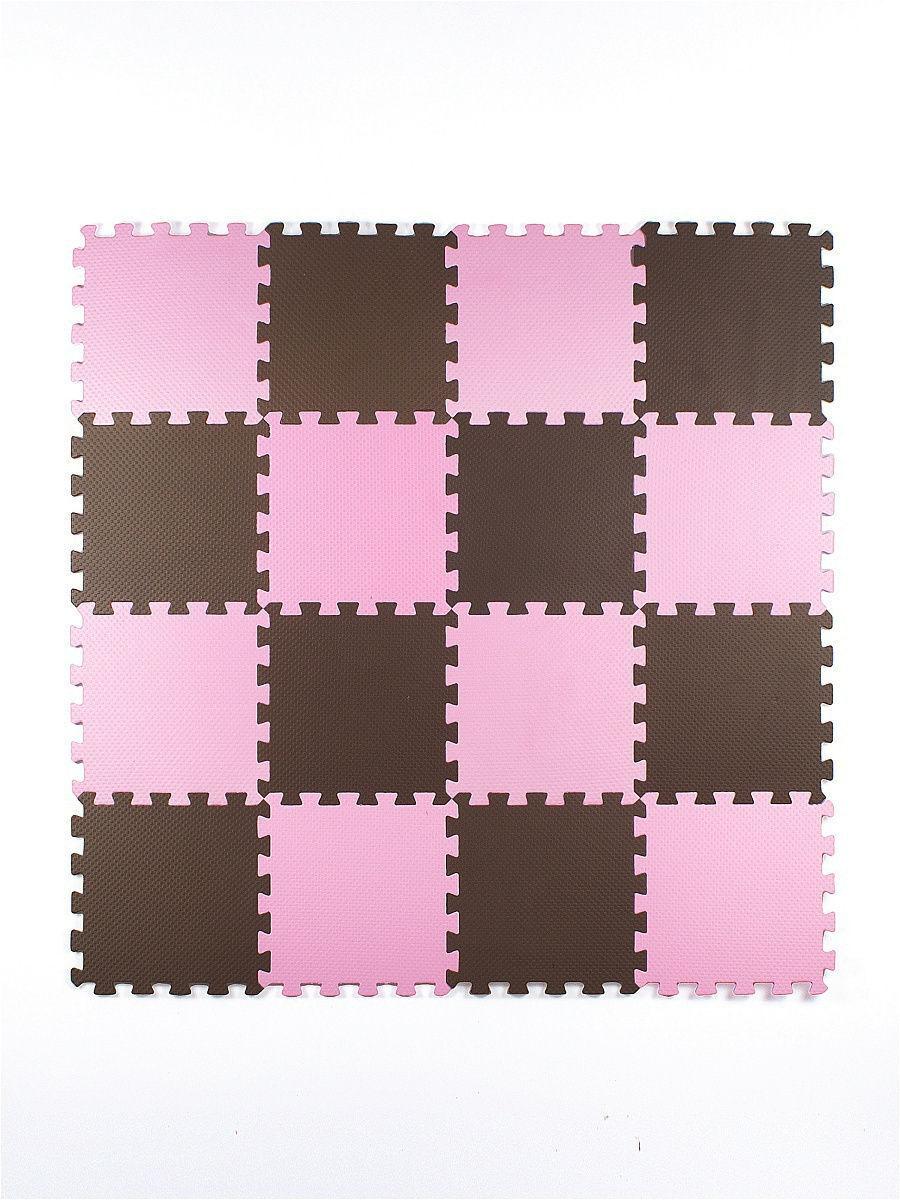 Мягкий пол универсальный 25*25(см) розово-коричневый - фото 1 - id-p184662930