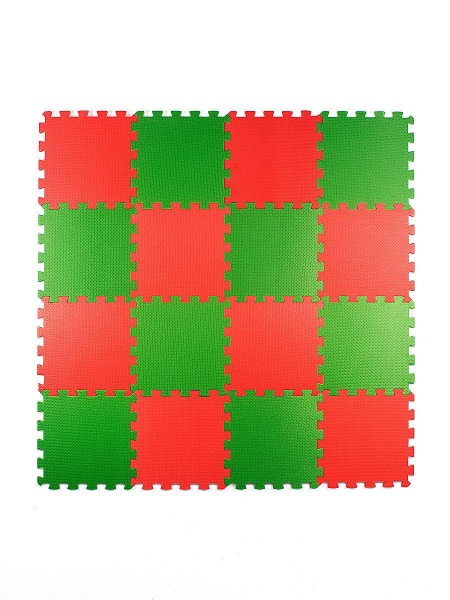Мягкий пол универсальный 25*25(см) красно-зеленый - фото 1 - id-p184662936