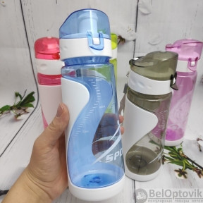 Фитнес-бутылка для воды Sport с ситечком, 500 мл Синяя, фото 1
