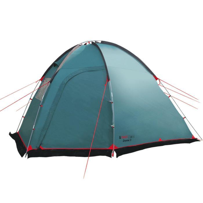 Палатка, серия Casmping Dome 3, зелёная, 3-местная - фото 2 - id-p184667709