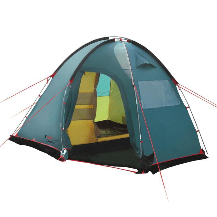 Палатка, серия Casmping Dome 3, зелёная, 3-местная - фото 5 - id-p184667709