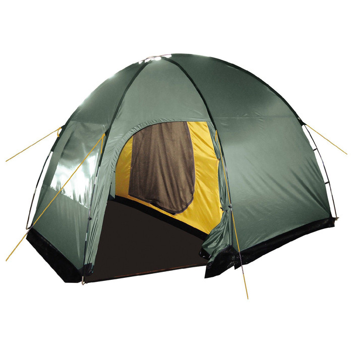 Палатка, серия Casmping Dome 4, зелёная, 4-местная - фото 1 - id-p184667710