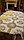 Скатерть льняная вышитая декоративная с вышивкой лентами 160*220 см, фото 3