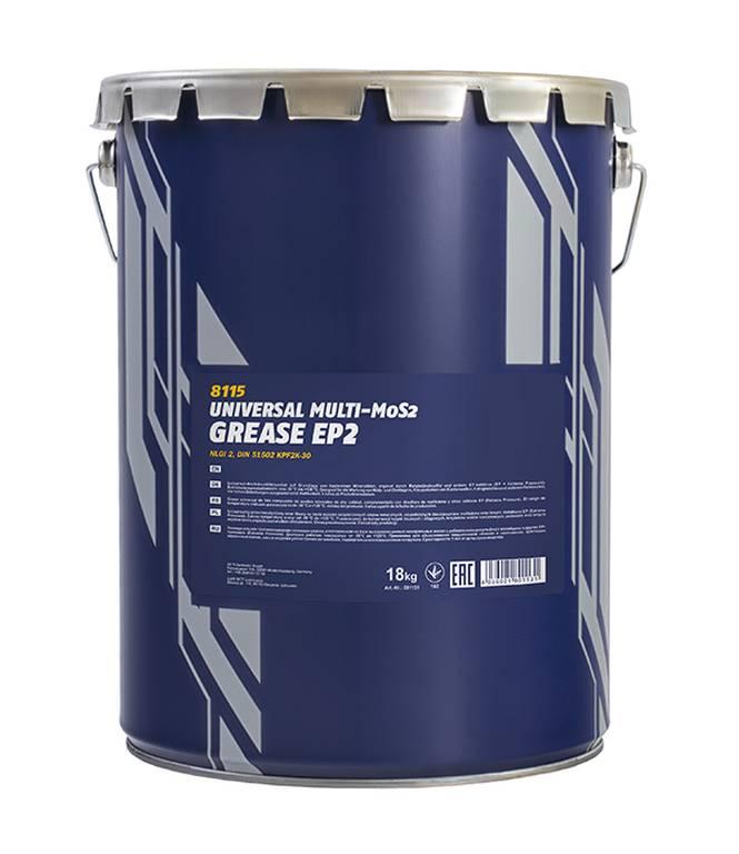 EP2 Смазка MANNOL UNIVERSAL MULTI-MoS2 GREASE 8115, 18кг - фото 1 - id-p184670536