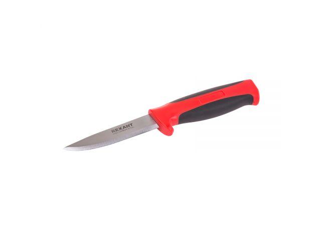 Нож строительный нержавеющая сталь лезвие 90 мм Rexant - фото 1 - id-p184670972