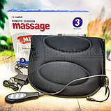 Массажная накидка для автомобиля и офиса с прогревом Robotic Cushion Massage HL-802 (три зоны массажа, 7, фото 4