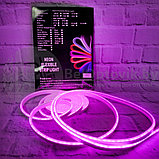 Неоновая светодиодная лента Neon Flexible Strip с контроллером / Гибкий неон 5 м. Синий, фото 2