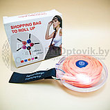 Сумка шоппер складная Nautiloop Roll-Up Bag для покупок Красная, фото 8