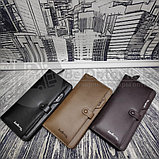 NEW Baellerry Business  Мужское портмоне S6703 (7 отделений, на молнии, с ручкой) Светло-коричневое, фото 9