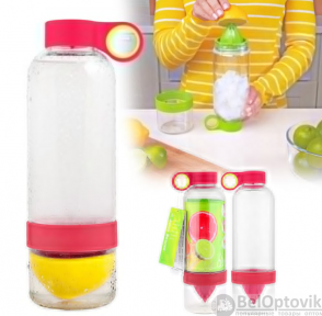 Бутылка соковыжималка Lemon Cup. Summer 2020 (0.83L) Розовый