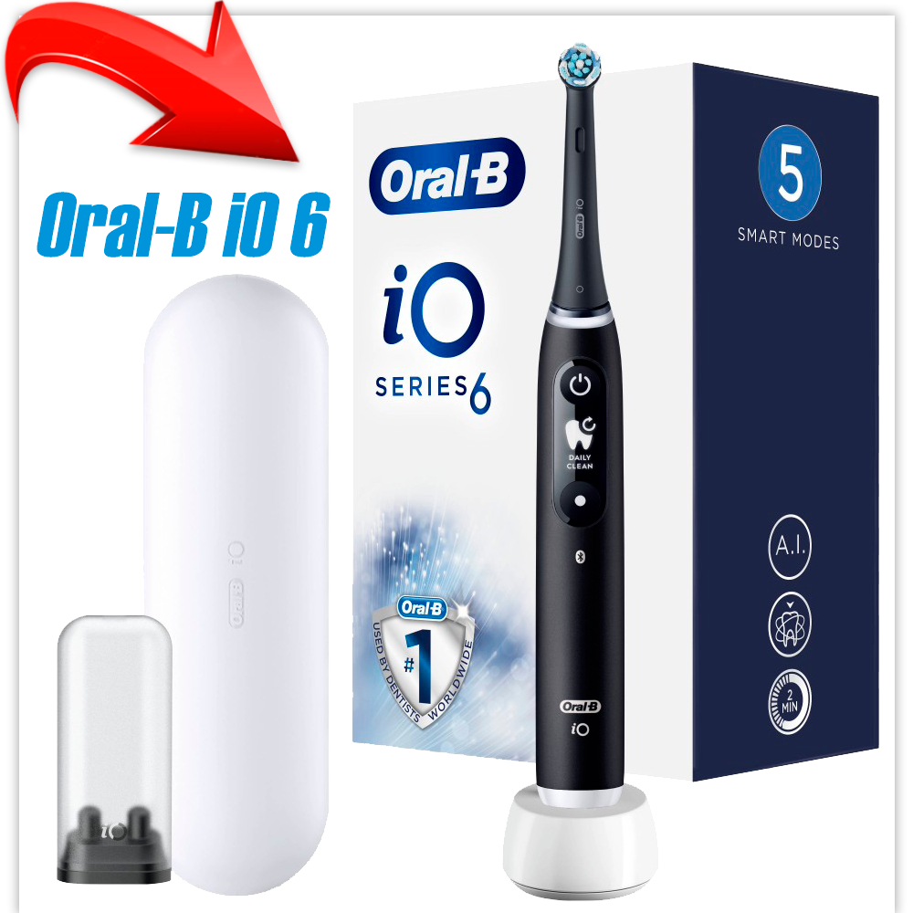 Электрическая зубная щетка Oral-B iO 6 (черный)