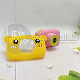 NEW design Детский фотоаппарат Zup Childrens Fun Camera со встроенной памятью и играми Мишка Жёлтый, фото 4