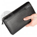 Мужское портмоне  клатч на молнии, с ручкой Baellerry Maxi Libero S1001 Коричневое, фото 6