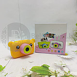 NEW design Детский фотоаппарат Zup Childrens Fun Camera со встроенной памятью и играми Заяц Голубой корпус, фото 5