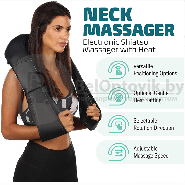 Массажер шейный инфракрасный Просто Космос Massager of Neck Kneading Оранжевый - фото 8 - id-p132030128