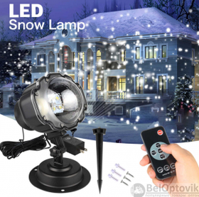 Лазерный проектор Падающий снег Snow Flower Lamp