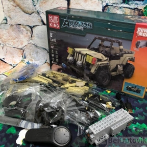 Конструктор Военный Джип на радиоуправлении Mould King Armour Alliance, 487 деталей