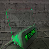 Креативные LED Часы-Будильник HIGHSTAR Неоновый (синий), фото 2