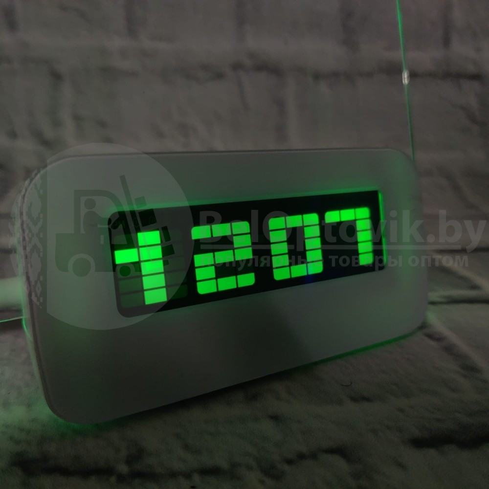 Креативные LED Часы-Будильник HIGHSTAR Неоновый (синий) - фото 8 - id-p132033421