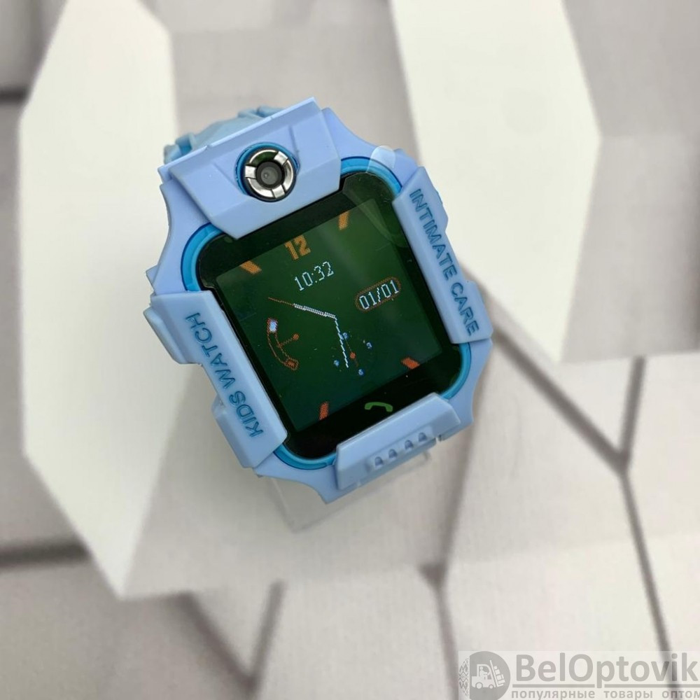 Часы детские Smart Watch Kids Baby Watch Q88 / Умные часы для детей Голубой корпус - голубой ремешок - фото 8 - id-p134238936