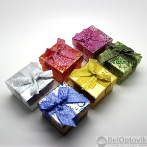 Бумажная коробочка для бижутерии 50x50x38