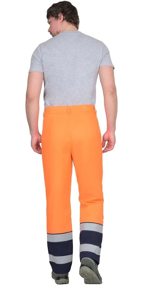 Костюм "Терминал-3-РОСС" куртка, брюки оранжевая с темно-синим - фото 2 - id-p184675178