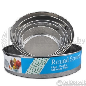 Набор сит из нержавеющей стали Round Strainer, 6 шт