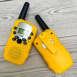 Набор 2-х портативных раций (рация) с двусторонней связью с ЖК-дисплеем детских Walkie Talkie Set T-388 Жёлтый, фото 7