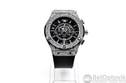 Часы HUBLOT диаметр 3,5 см с 2-мя циферблатами