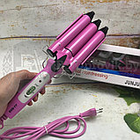 Тройная плойка для создания волн Professional Hairdressing JUNJUN ELECTRICAL JJ-928, фото 5