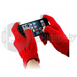 Перчатки для сенсорных экранов iGlove. Качество А Бордовые (красные), фото 6