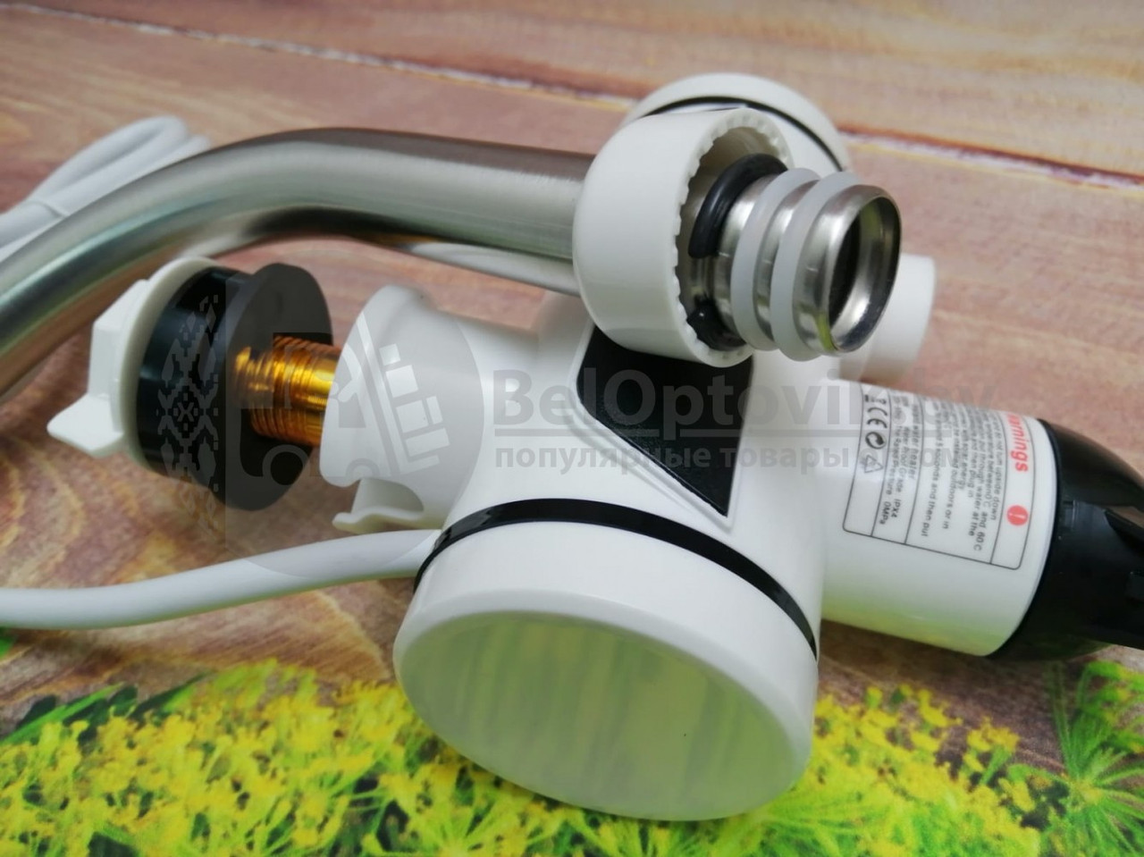 Проточный электрический водонагреватель Instant Electric Heating Water Faucet NEW RX-001 Глянцевый - фото 4 - id-p132032656