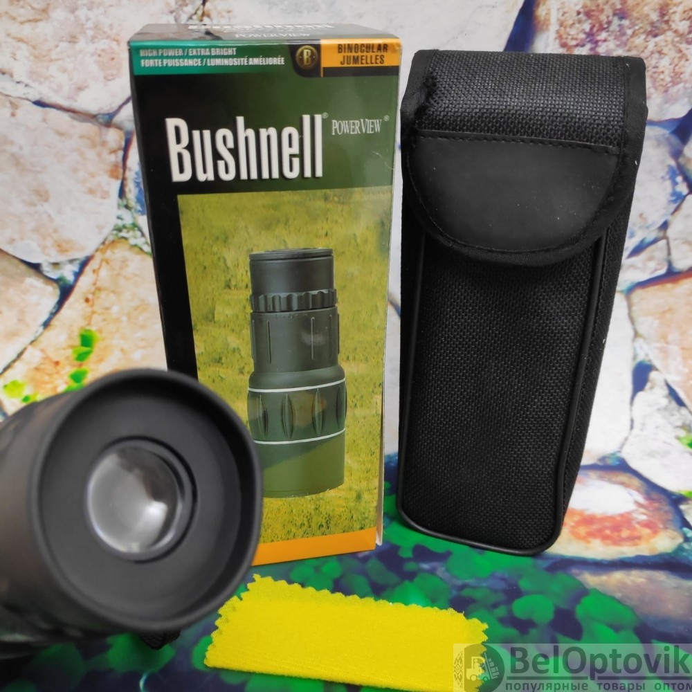 Монокуляр (монокль) Bushnell 16x52, 16 кратный зум, 8000 м, двойной фокус - фото 5 - id-p132031680